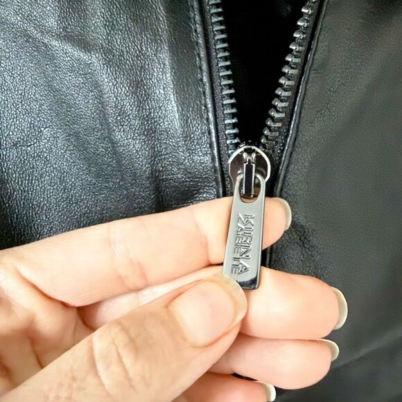 Kirna Zabete for Target Leather Jacket in Black Size S - Picture 4 of 7